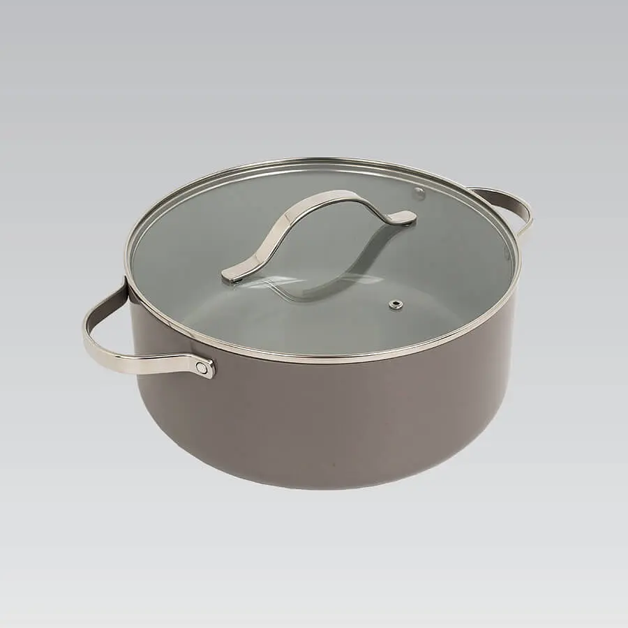Каструля з кришкою Maestro MR-4009-24 4.1 л 24 см бежева - фото 2