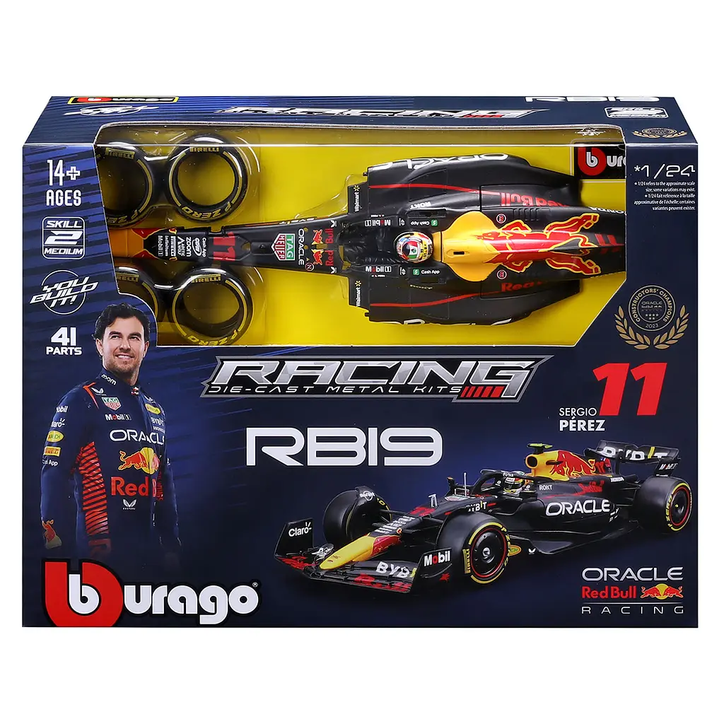 Авто-конструктор Bburago Oracle Red Bull Racing RB19 1:24 (18-28507) - фото 3