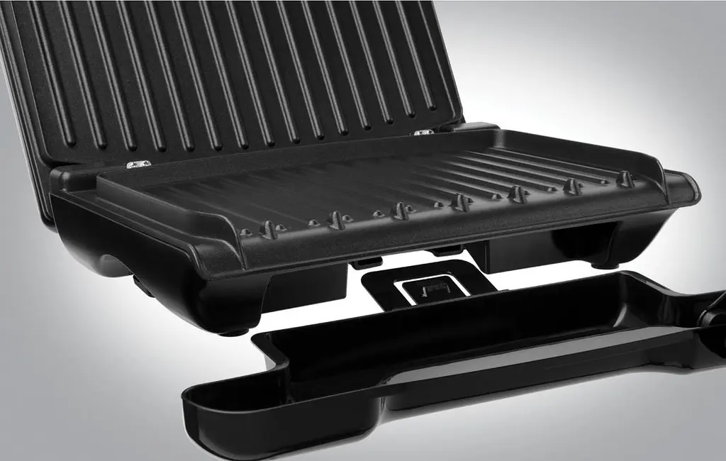 Електрогриль George Foreman 25040-56 Family Steel Grill 1650 Вт Червоний (25040-56GF) - фото 4