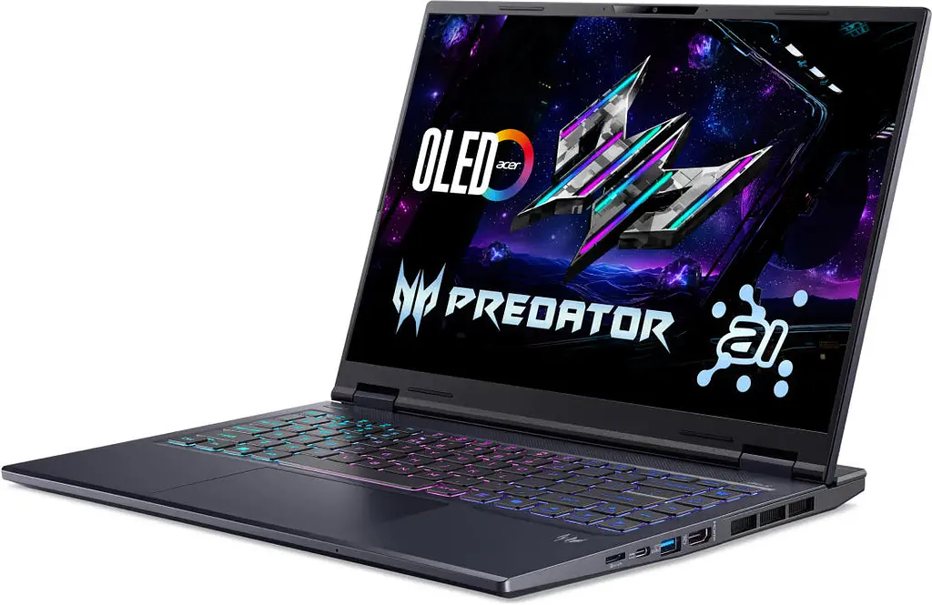 Acer Ноутбук Predator Helios Neo 14 PHN14-71 14.5" 2.8K OLED, Intel U9-285H, 32GB, F1TB, NVD5070-8, Lin, чорний - фото 3