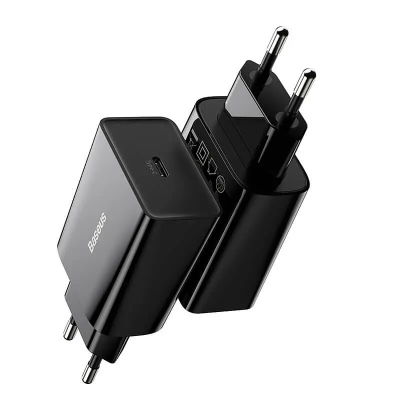 Адаптер живлення - зарядний блок BASEUS Speed Mini Quick Charger вихід 1Type-C 20 W (CCFS-SN01) - фото 3