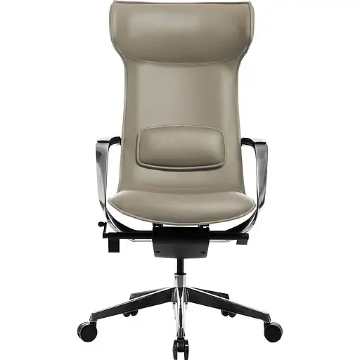 Офисное кресло GT Racer X-003F Leather, темно-бежевое (X-003F LEATHER Dark Beige) - фото 2