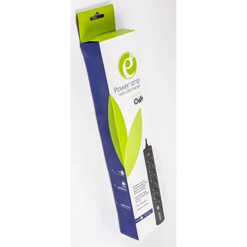 Мережевий фільтр Energenie Energenie SPG5-U2-5 - фото 3
