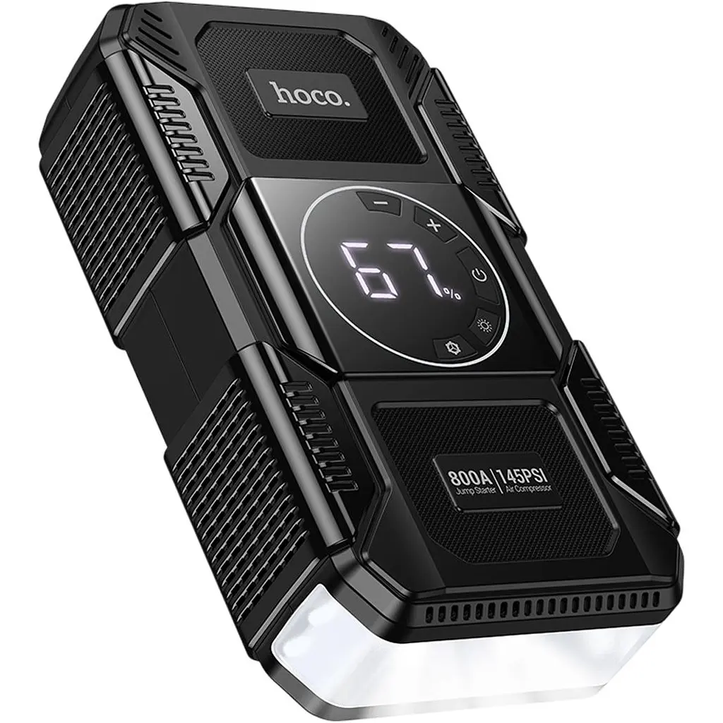Пуско-зарядний пристрій Hoco QS6 8000mAh Black [170371] - фото 3