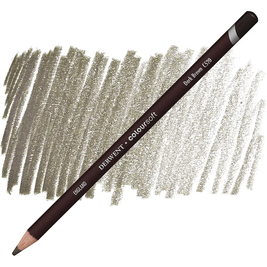 Олівець кольоровий Coloursoft (С520) Темно-коричневий Derwent (5028252188708)