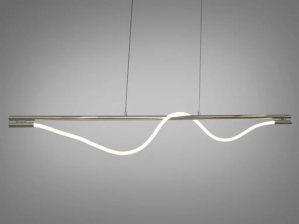 Доступна лед люстра шланг для ресторану, 20W, срібна люстра - фото 2