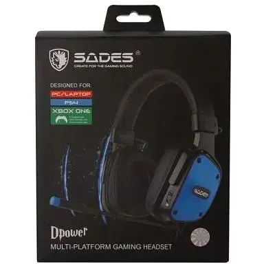 Гарнітура Sades SA-722 Dpower Black/Blue (sa722blj) - фото 3