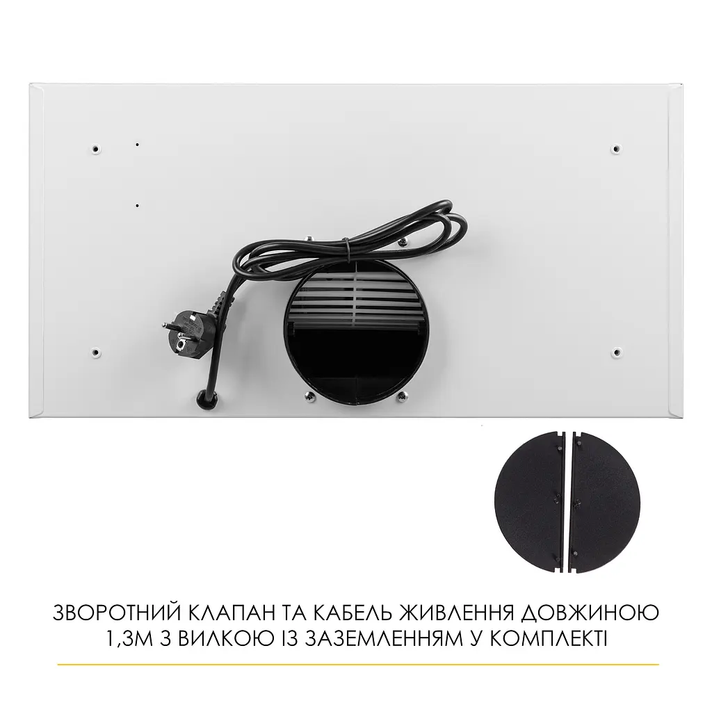 Витяжка повновбудована WEILOR LUMINA WBG 66 WHITE - фото 13