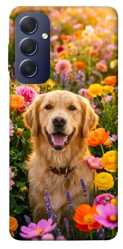TPU чохол Demsky Flowery labrador для Samsung Galaxy M54 5G