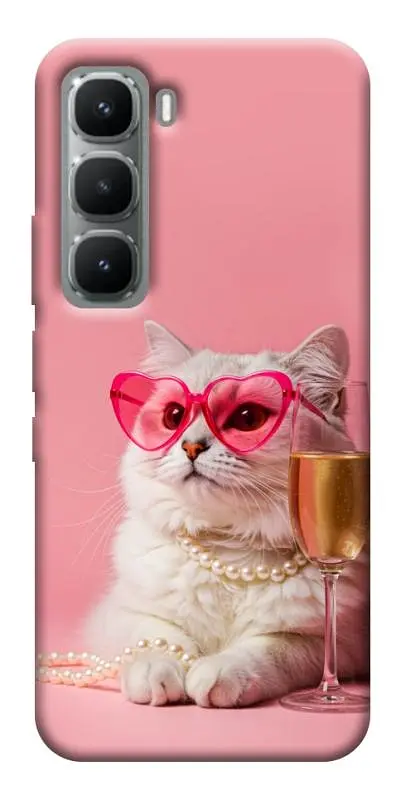 Чохол Demsky Pinky cat для Infinix Hot 60 Pro