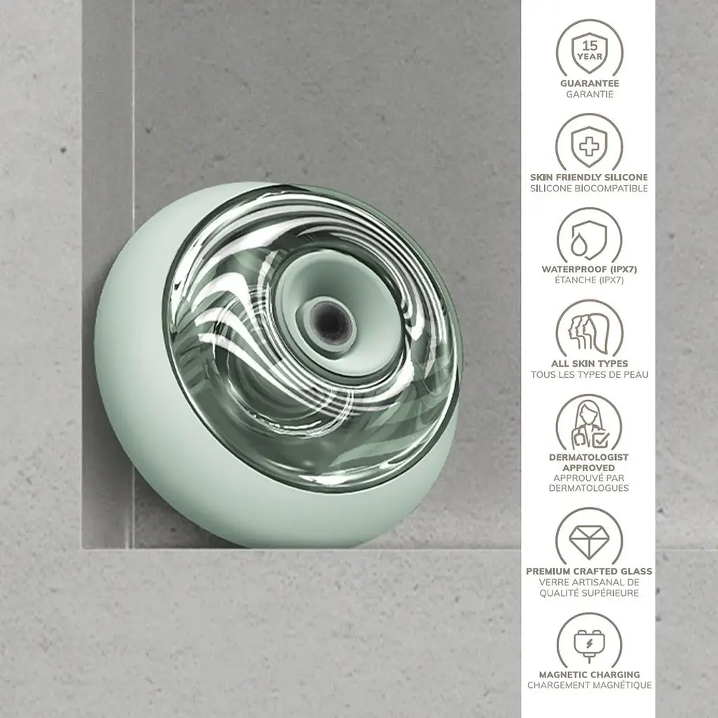 Масажер для обличчя GESKE Sonic Cool&Warm Face and Body Massager 9в1 Green (HB0202) [176786] - фото 5
