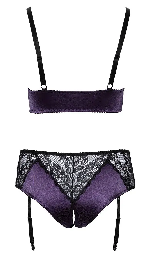 Еротичний комплект BH Set purple/black XL Cottelli 42-22141134051 101762 - фото 5