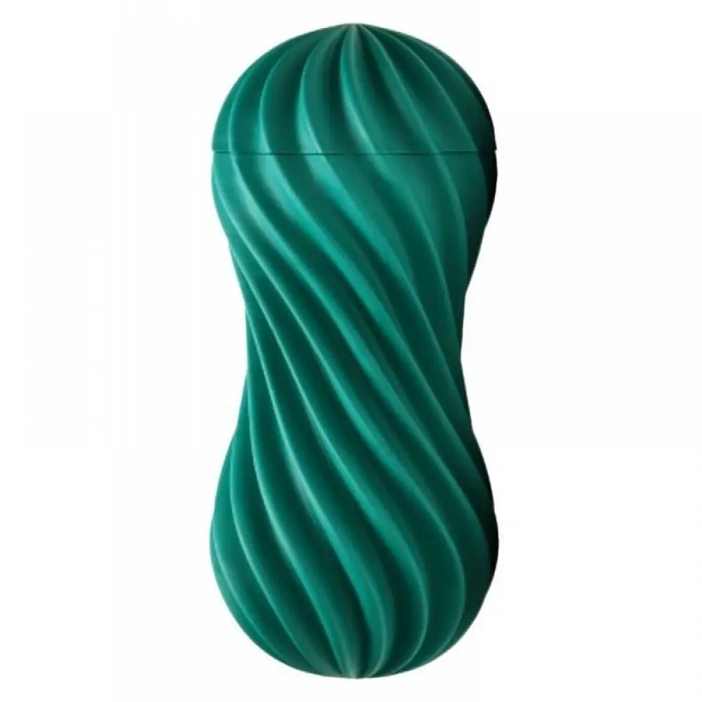 Мастурбатор Tenga FLEX Fizzy Green з ефектом скручування, 17.6х7.35 см (зелений)