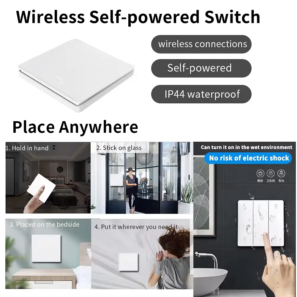 Вимикач дистанційний Wi-Fi на 3 клавіші Білий - фото 8