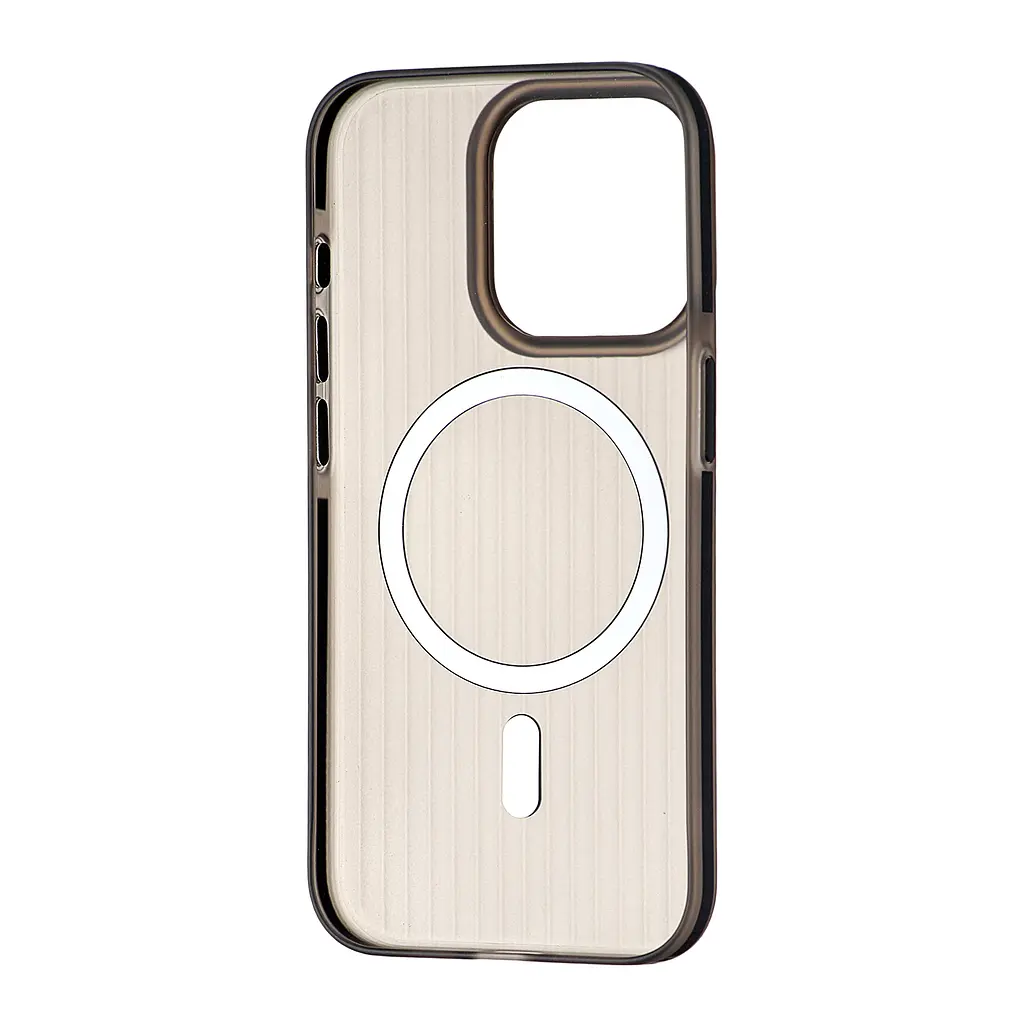 Чохол Groove Matt Case with MagSafe iPhone 15 Pro Black - фото 3