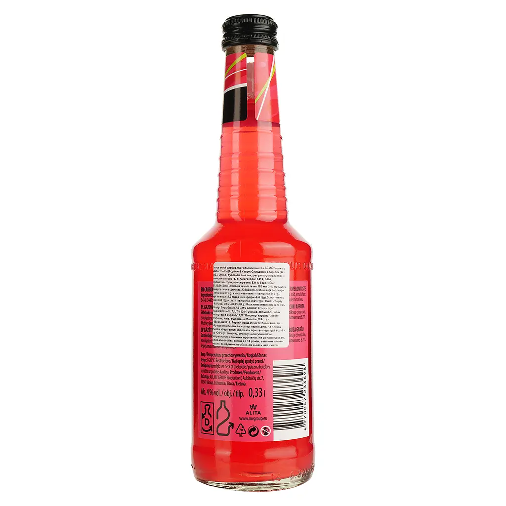 Напій слабоалкогольний MIX Vodka&Watermelon 4% 0.33 л - фото 4