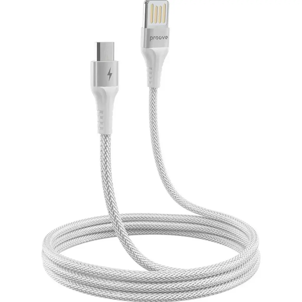 Кабель Double Way Weft USB-A to Micro-USB 1m White [CCDW20001302] [133326] - фото 3