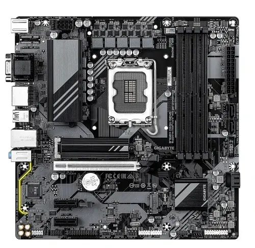 Материнська плата LGA1700, Gigabyte B760M DS3H GEN5, B760, 4xDDR5, Int.Video(CPU), 4xSATA3, 2xM.2, 1xPCI-E 5.0 x16, 2xPCI-E 3.0 x1, Realtek 7.1, RTL8125BG, 6xUSB 3.2 / 6xUSB 2.0, VGA/HDMI/2xDP, MicroATX - фото 2