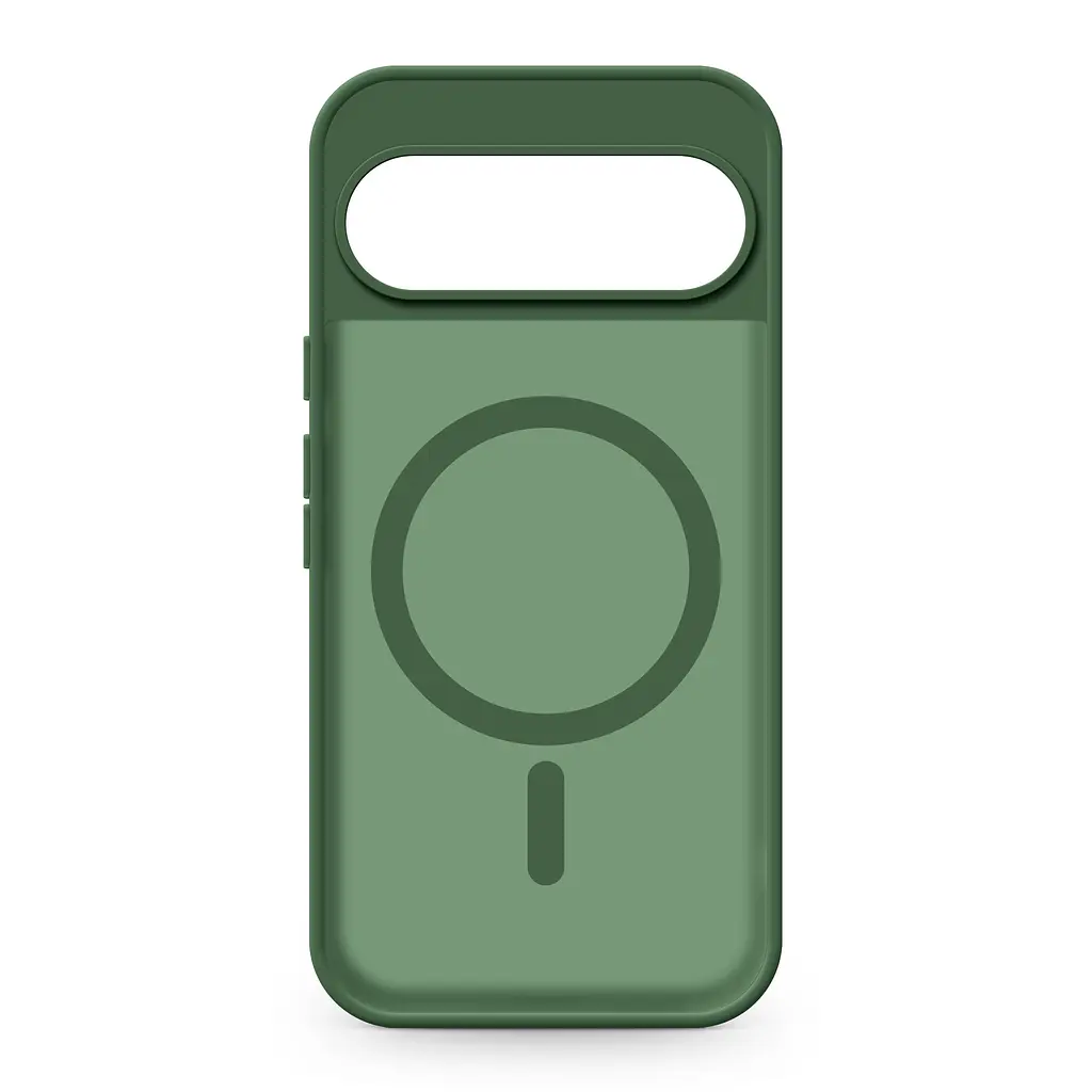 Чехол для Google Pixel 9 Pro XL, Uniq MagCase, зеленый, противоударный, панель-накладка с MagSafe, ударопрочный TPU+PC, с магнитом MagSafe, поддержка полноценной беспроводной зарядки, ArmorStandart (ARM80917) - фото 2