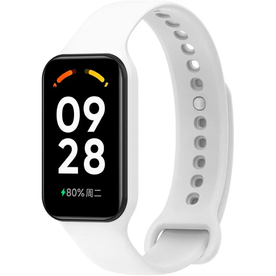 Ремінець ArmorStandart Silicone для Mi Band 8 Active / Redmi Smart Band 2 Ivory [ARM73998] [103394] - фото 3