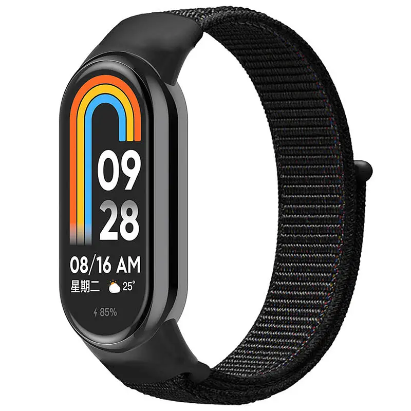 Ремінець Nylon New для Xiaomi Mi Band 8/9/10 Black
