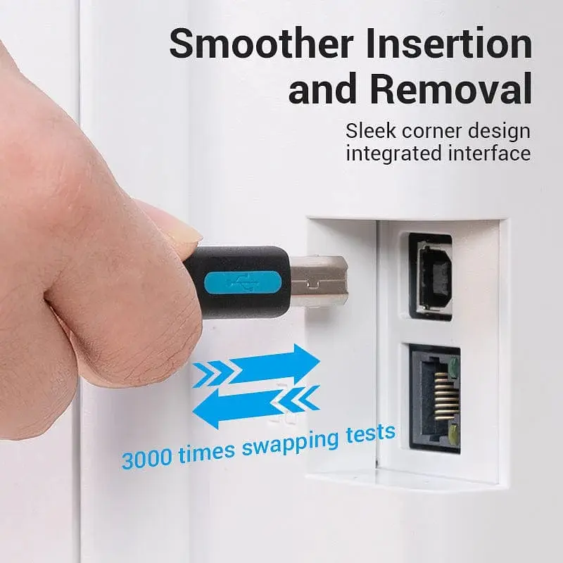 Кабель USB 2.0 Type-C M - USB BM, 2.0 м 2.4А Printer cable Vention - фото 7