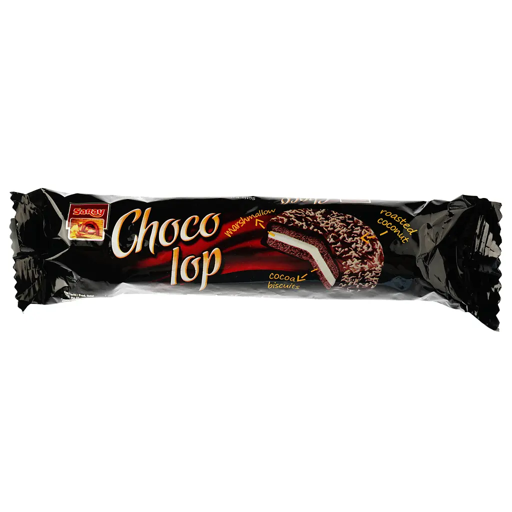 Печиво-сендвіч Saray Choco Lop з какао і маршмелоу 50 г - фото 2