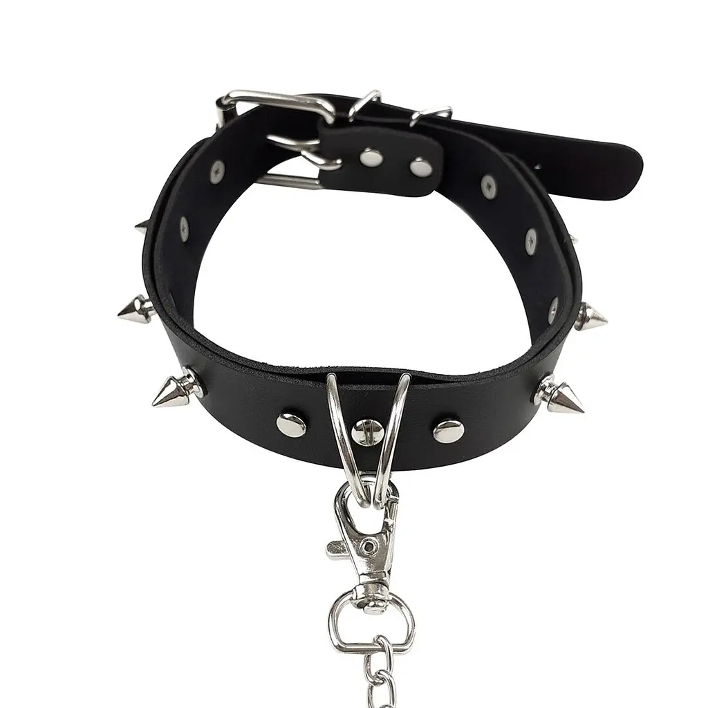 Нашийник з шипами та повідцем Art of Sex - Collar Spikes and Leash Art of Sex SO5154 95176 - фото 2