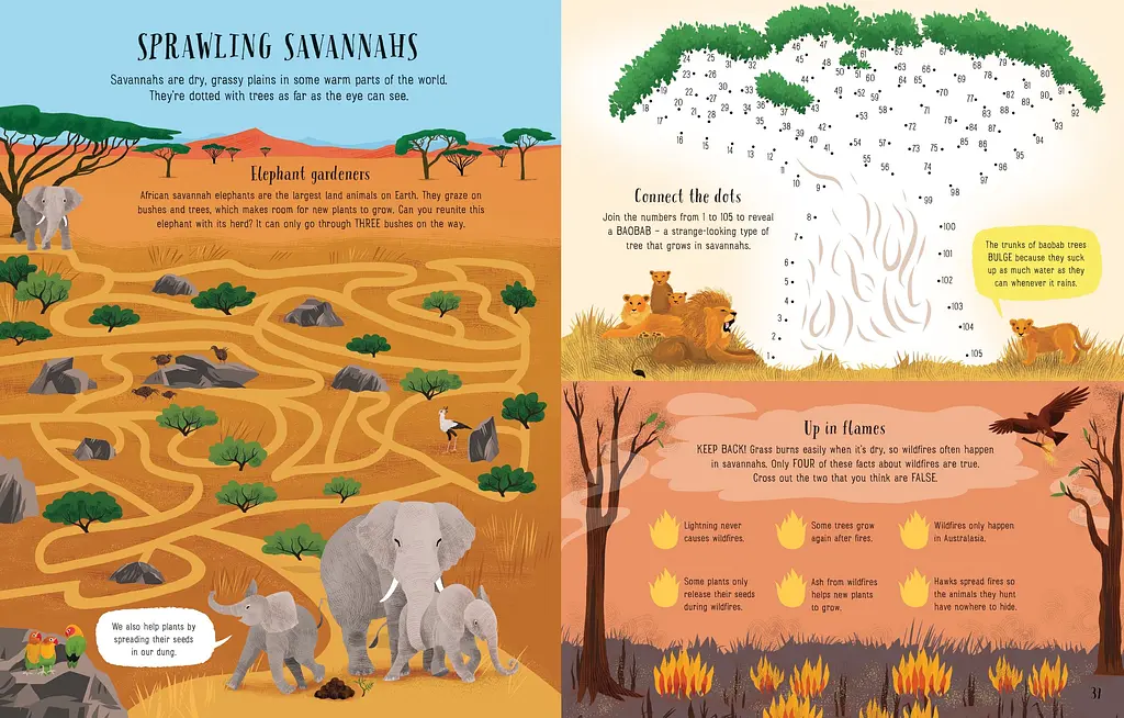 Книга-головоломка Planet Earth Activity Book - Sam Baer, Lizzie Cope, англ. язык (9781474986298) - фото 2