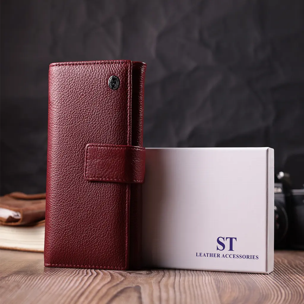 Жіночий шкіряний гаманець ST Leather 18.7х9х3 см acs0028479 - фото 9