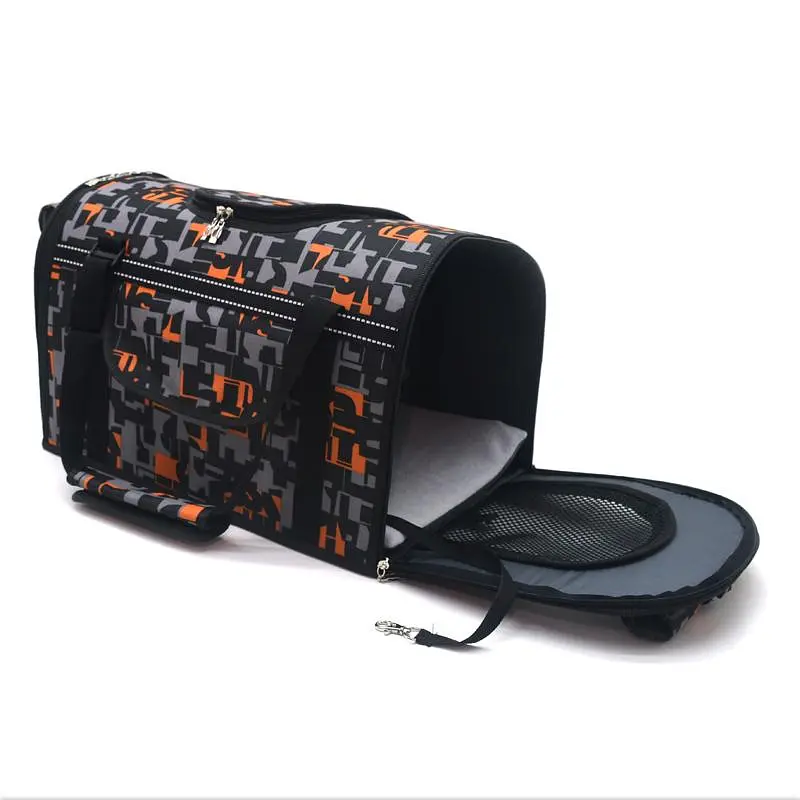 Сумка-переноска для маленьких собак и кошек Zoo-hunt Мозаика №1 27х46х28 см - фото 4