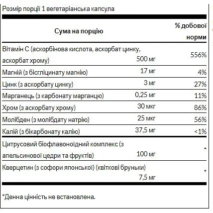 Витамин С Swanson Vitamin C Complex with Bioflavonoids 60 капсул - фото 2