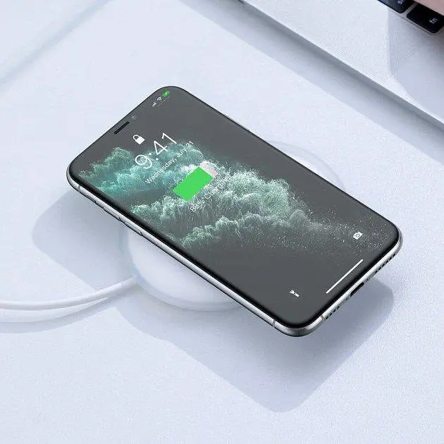 Бездротовий зарядний пристрій Baseus Jelly Wireless charger 15 W WXGD-02 White - фото 7