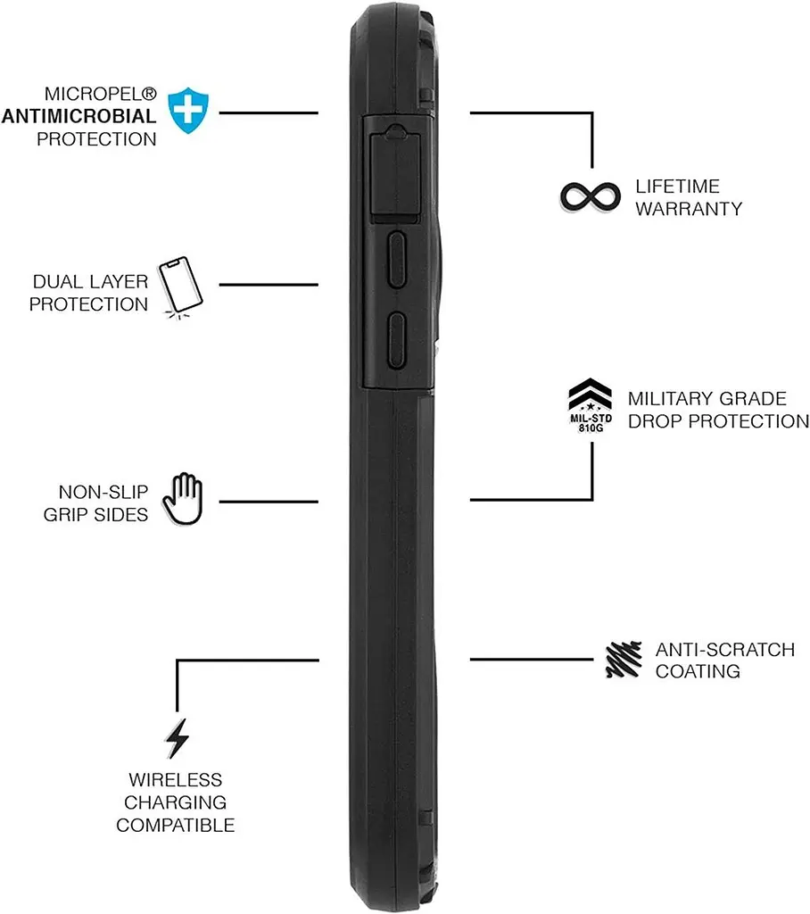 Чохол протиударний з кліпсою Pelican Shield G10 для iPhone 12 Mini (5.4") Black - фото 5
