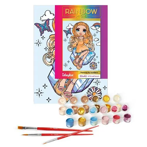 Картина за номерами "Rainbow High Poppy Rowan" 30х40 см - фото 2