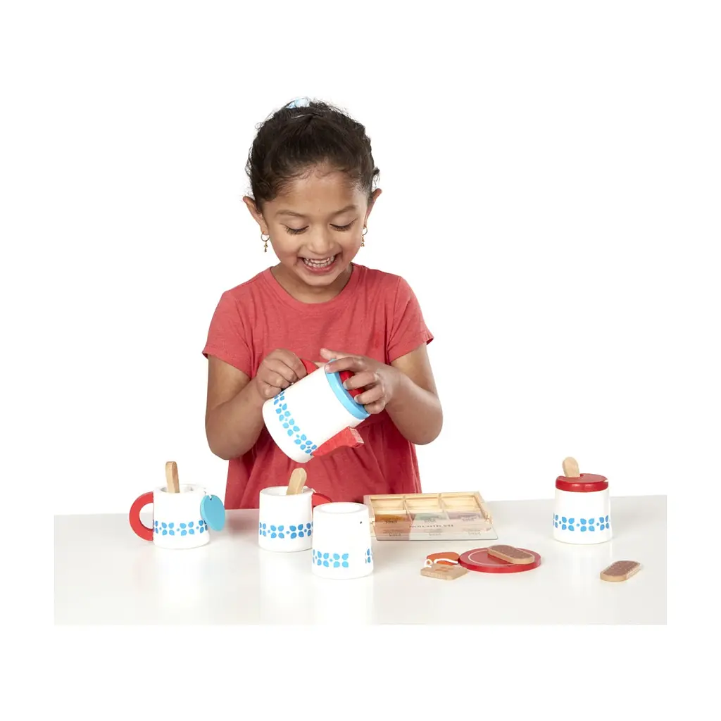 Игровой набор Melissa&Doug Деревянный набор Чайный сервиз (MD19843) - фото 3