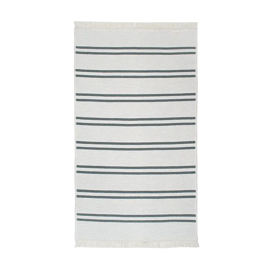 Ковер Lotus Home - Infinity Stripe оливковый двусторонний 80x150 - фото 3