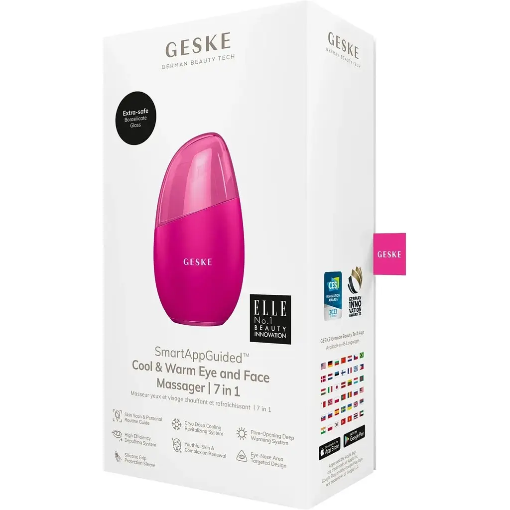 Масажер для обличчя GESKE Cool & Warm Eye and Face Massager 7в1 Magenta (HB0289) [176771] - фото 7