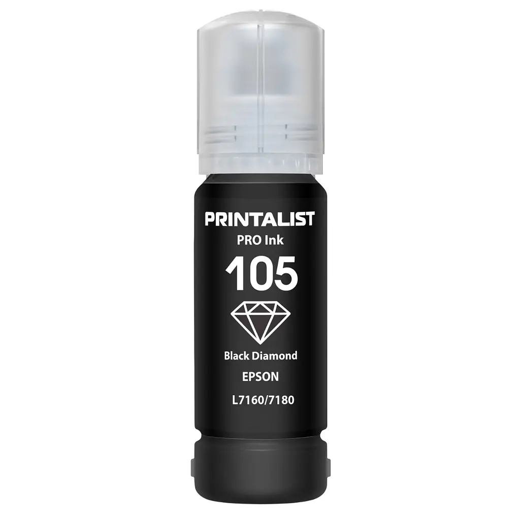 Чорнило PRINTALIST 105 для Epson L7160/7180 70г Black Pigment пігментне (PL105BP) - фото 5
