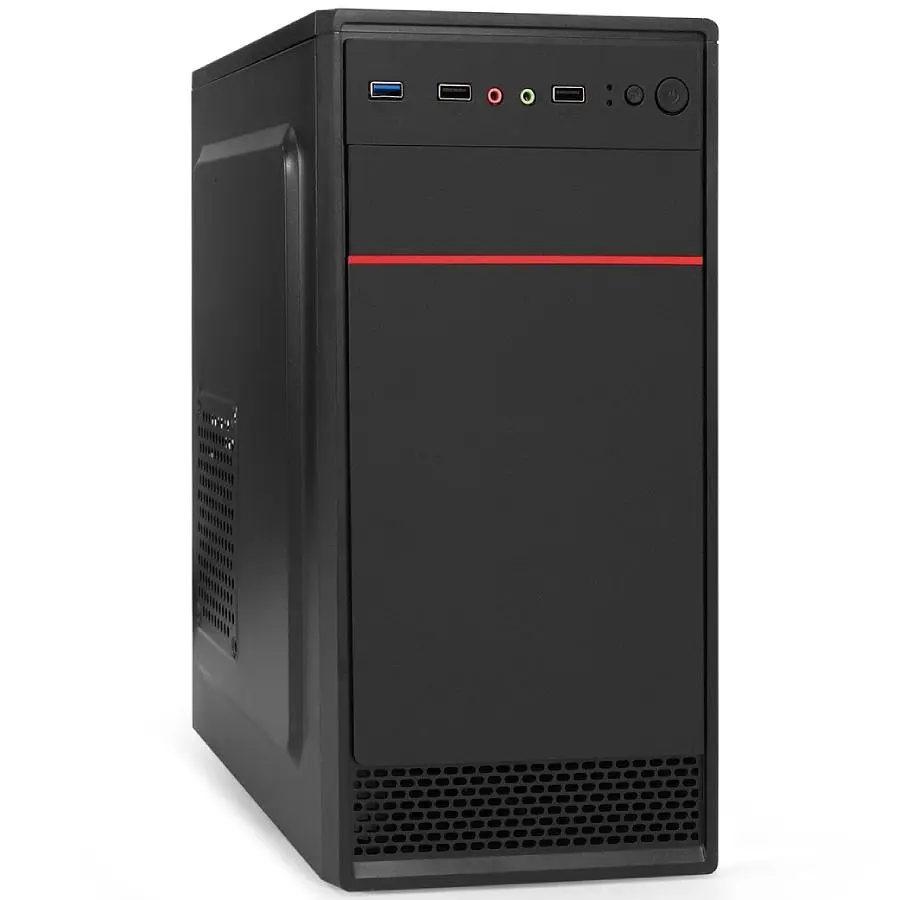 Корпус Casecom GN-1714 500W-120 мм USB 3.0 mATX, Black (GN-1714-500) - фото 5
