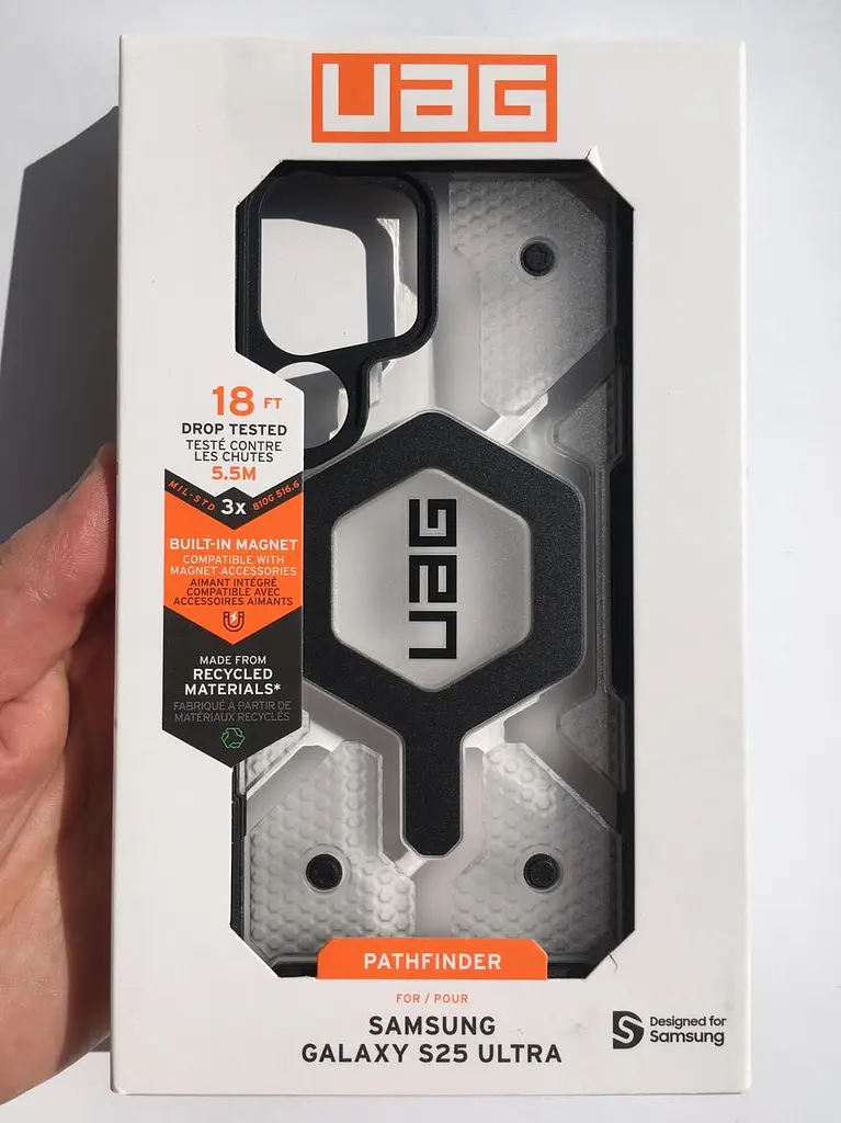 Оригінальний протиударний чохол для Samsung Galaxy S25 Ultra UAG Pathfinder MagSafe (S938) Clear Ice 214483114333 - фото 2