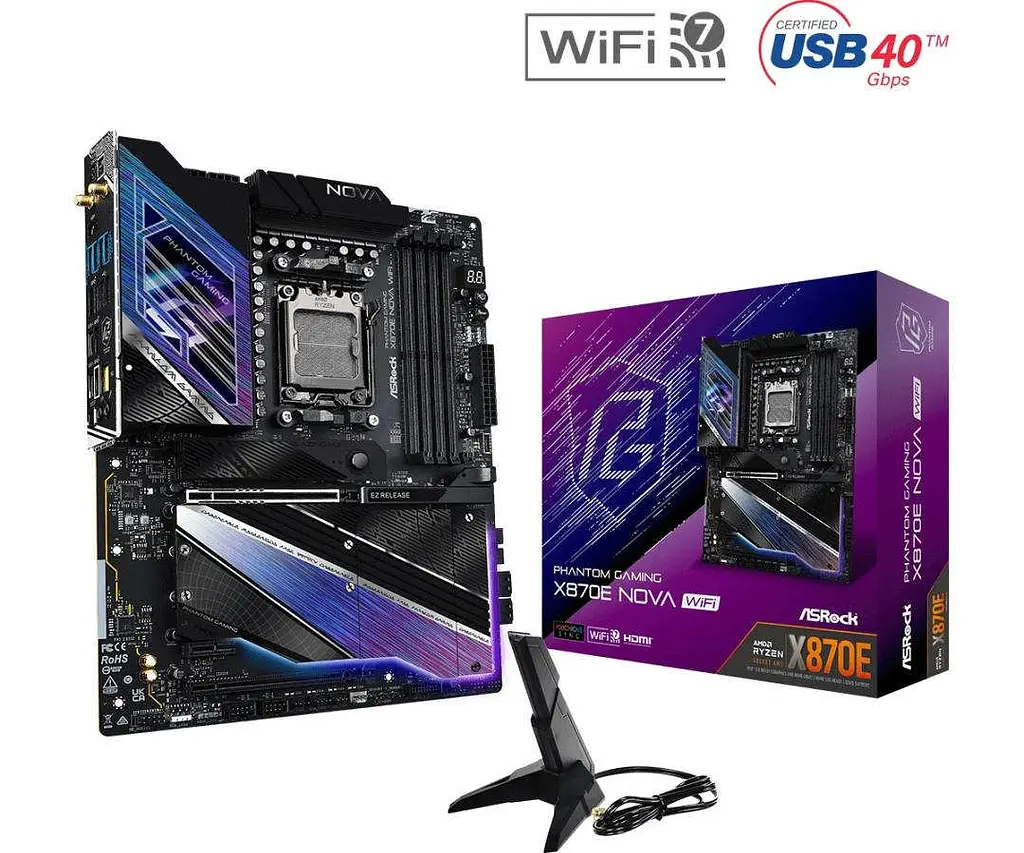 Материнская плата ASRock X870E Nova WiFi - фото 2