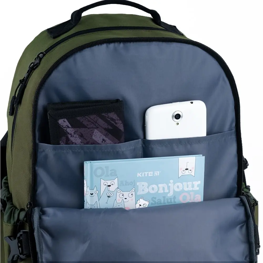 Рюкзак GoPack Education Teens 186 хакі (GO25-186L-3) - фото 10