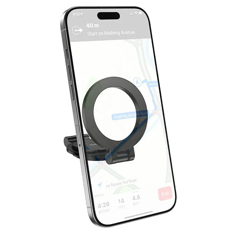 Автодержатель Hoco H98 Rider (центральная консоль) Черный - фото 5