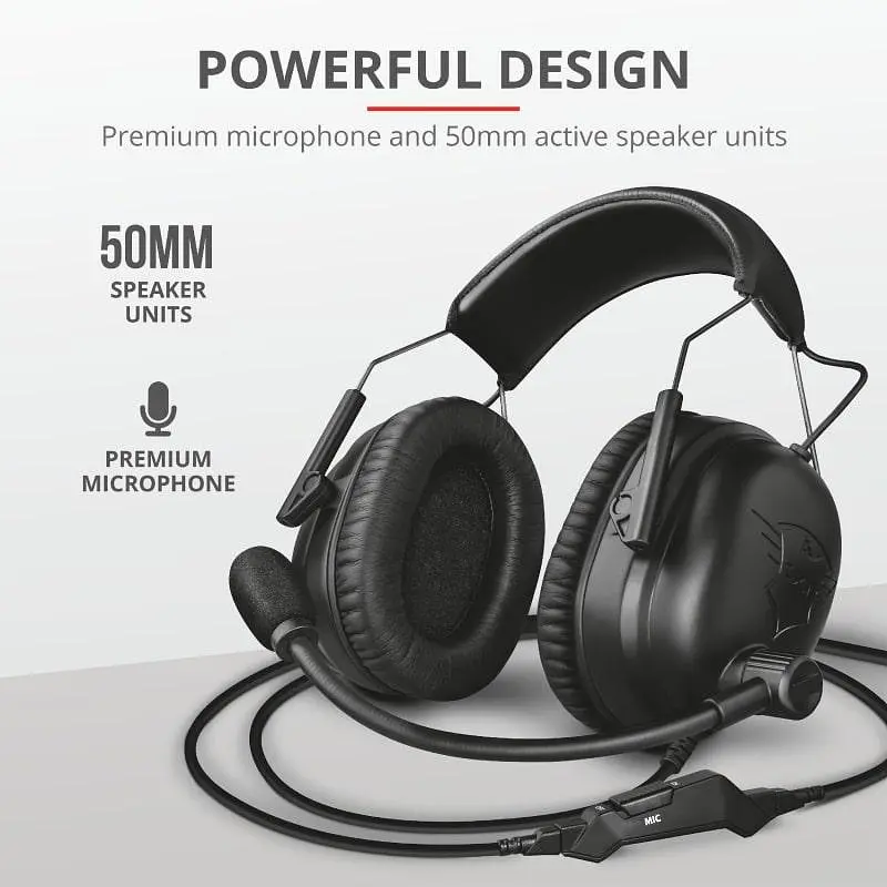 Гарнитура Trust GXT 444 Wayman Pro Gaming Headset BLACK (23248_Trust) - фото 4