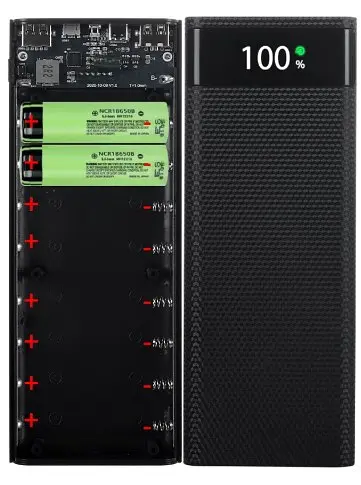 Корпус для Power Bank 8х18650 з Type-C та 2×USB 5V2A – модуль повербанку, бокс для акумуляторів 18650 - фото 8