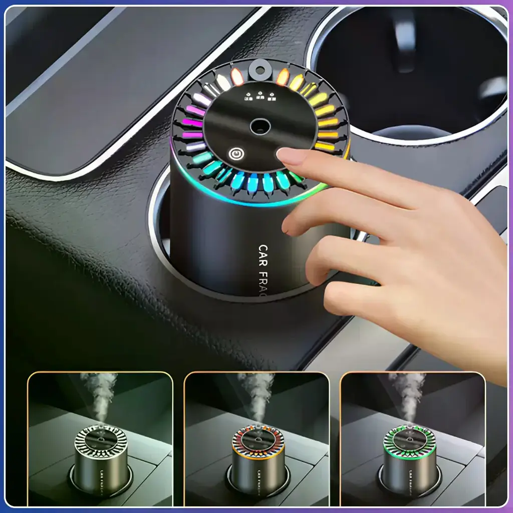 Автомобільний ароматизатор XT015 чорний з RGB-підсвіткою • Аромадифузор «зоряне небо» для авто, дому, офісу та салону машини - фото 6