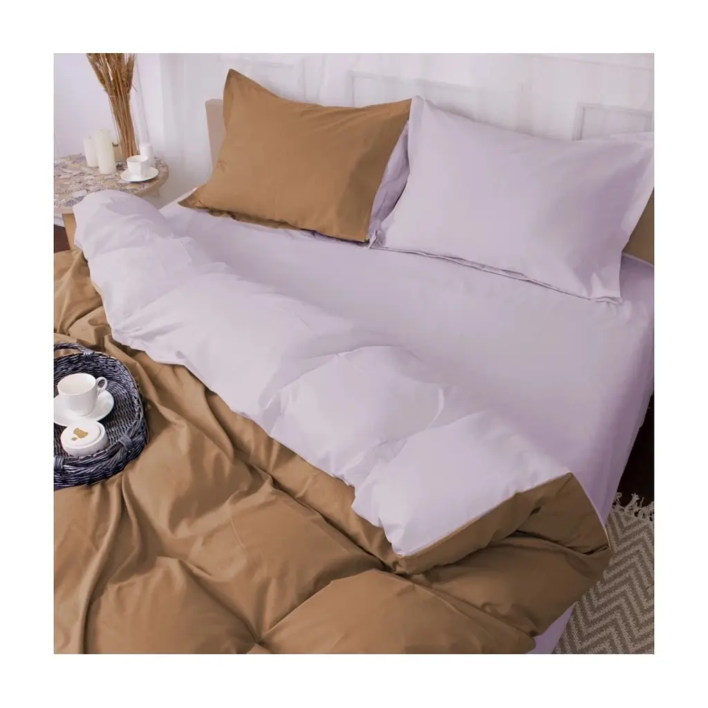 Постільна білизна MirSon Poplin Line 054 + 015 Cabading 200 x 220 (2200006285052) - фото 2