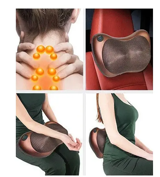 Роликовий масажер VigohA для спини та шиї Massage pillow - фото 7