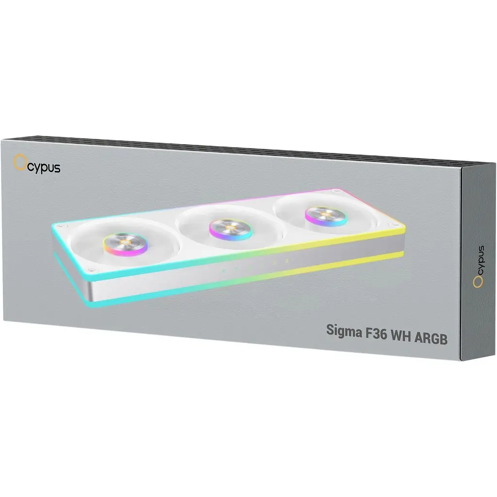 Система корпусних вентиляторів Ocypus Sigma F36 ARGB White (SIGMA-F36-WH3AM00X-GL) [169805] - фото 9